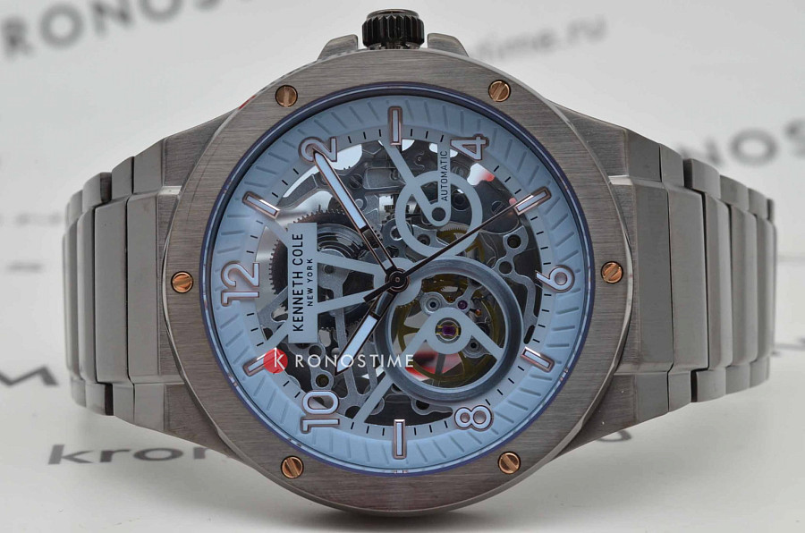 Часы Kenneth Cole Automatic KCWGY0063301 — нержавеющая сталь с ip-покрытием, мужские