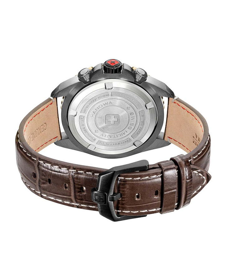 Часы Swiss Military Hanowa Stone Marten SMWGC0001840 — кожаный, мужские