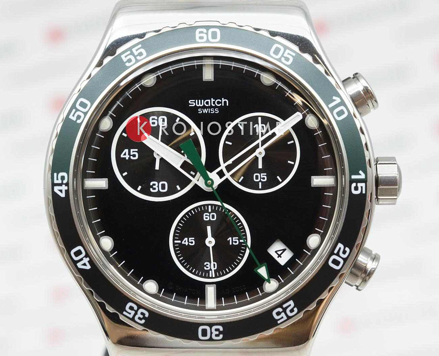 Часы Swatch I New Chrono YVS506G — сталь металл, Швейцария