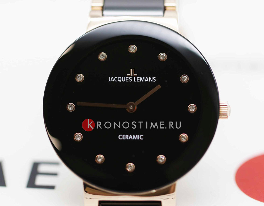 Часы Jacques Lemans High Tech Ceramic 42-7i — черный, металл сталь
