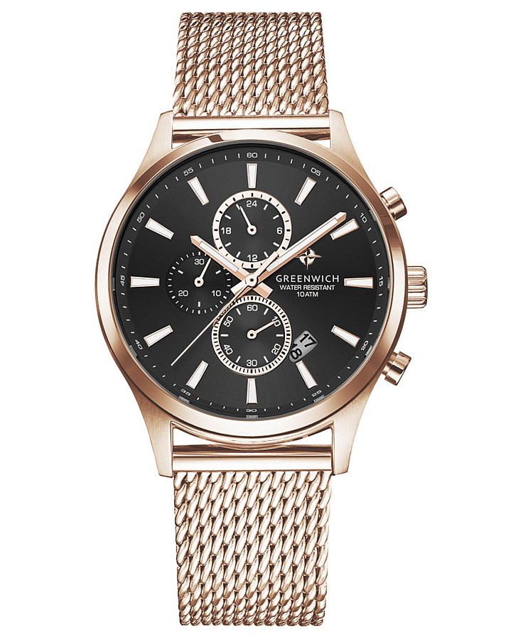 Часы Greenwich Navigator GW 053.49.31 — мужские, черный