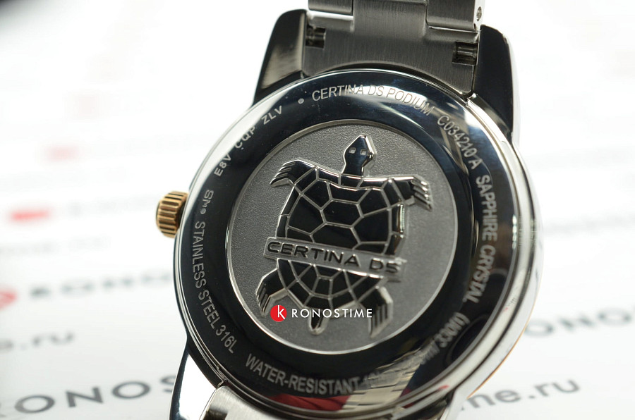 Часы Certina DS Podium Lady 33mm C034.210.22.097.00 — зеленый, сталь металл