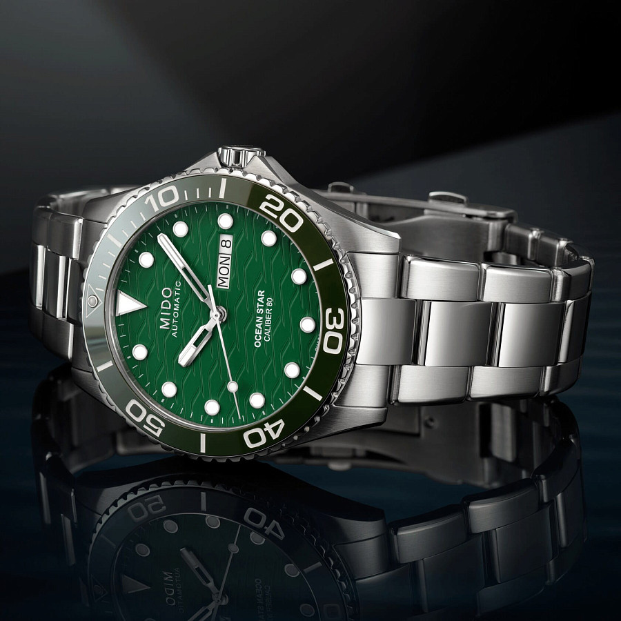 Часы Mido Ocean Star 200c M042.430.11.091.00 — мужские, нержавеющая сталь