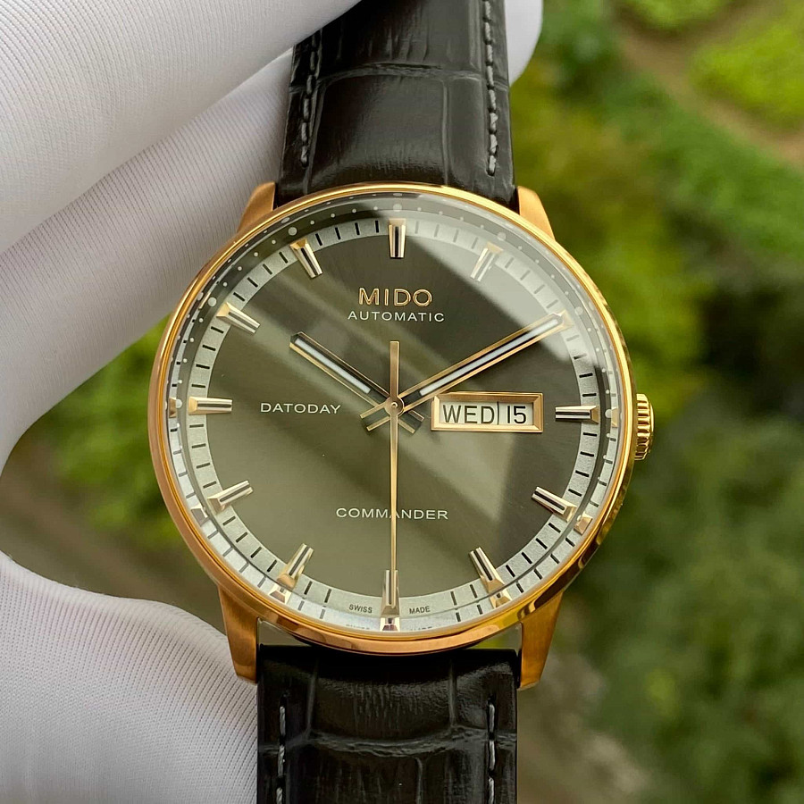 Часы Mido Commander M016.430.36.061.02 — кожаный, мужские