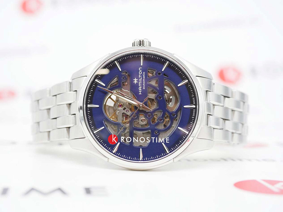 Часы Hamilton Jazzmaster Skeleton Auto H42535141 — механические, сталь