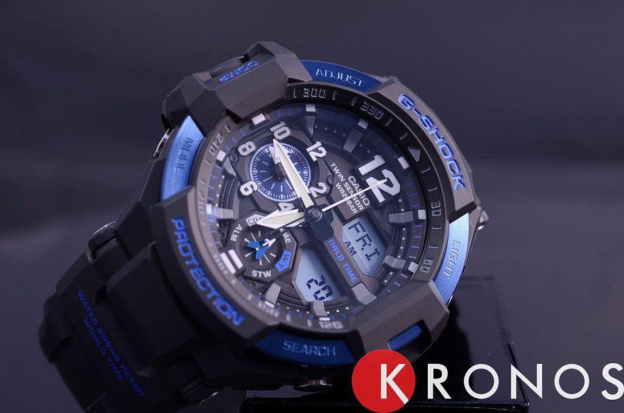 Часы Casio G-Shock GA-1000-2B — металл, Япония