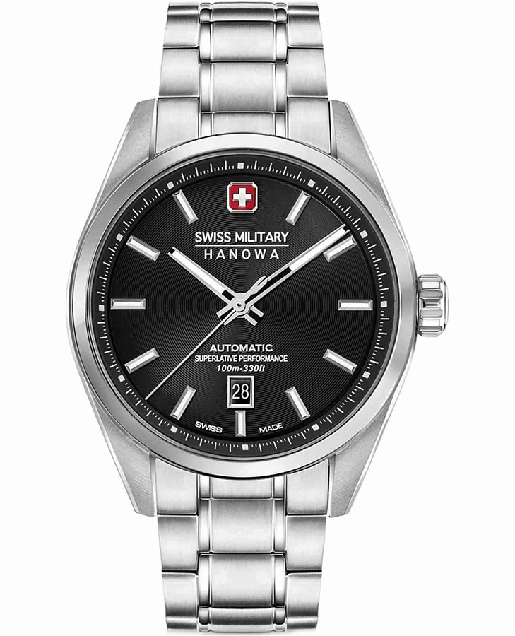 Часы Swiss Military Hanowa Majestic Pioneer SMWGL0006201 — мужские, черный