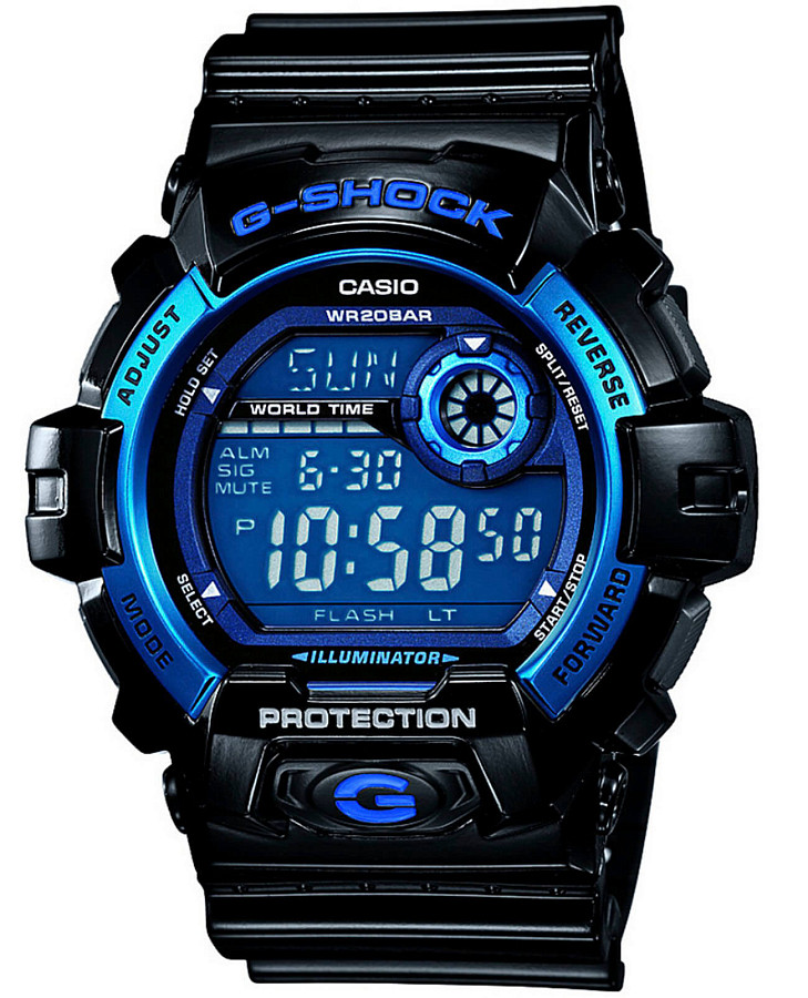 Часы Casio G-Shock G-8900A-1 — мужские, синий