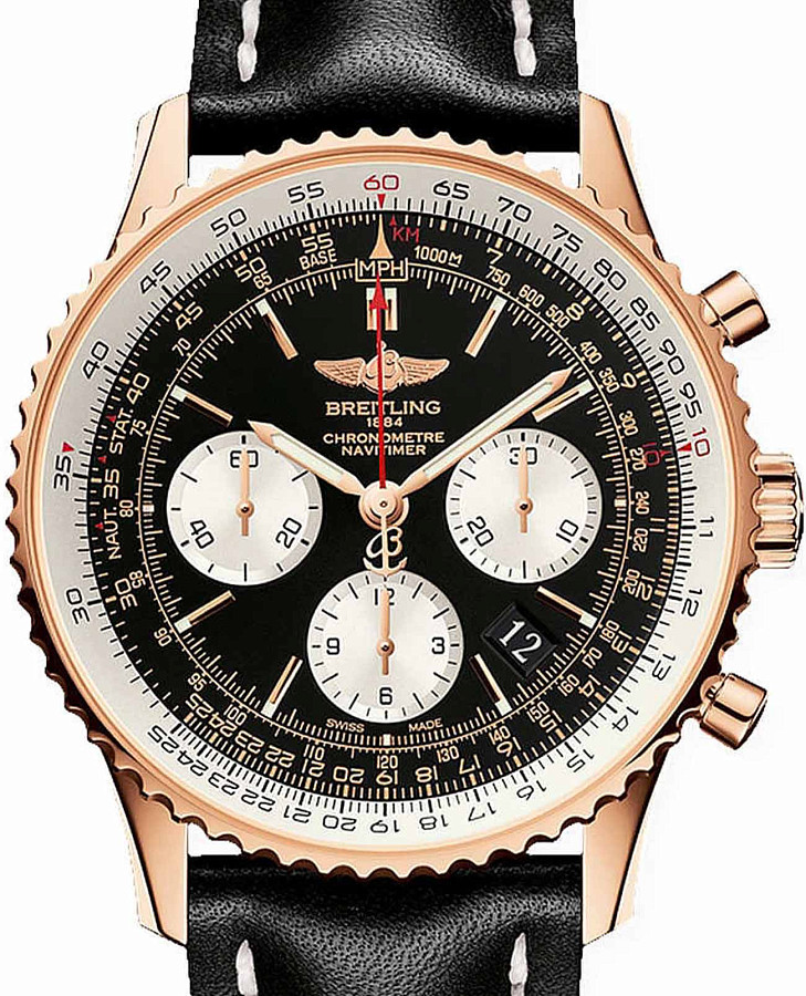 Часы Breitling Navitimer B01 Chronograph 43 RB012012-BA49-743P — механические, металл золото