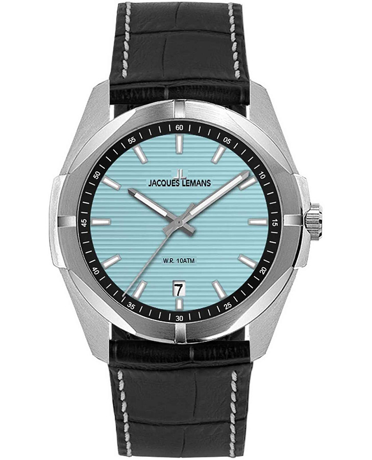 Часы Jacques Lemans Melbourne 1-2176D — мужские, голубой