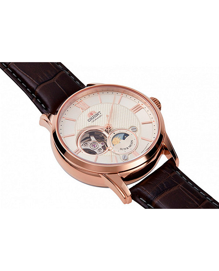 Часы Orient Sun & Moon RA-AS0002S (RN-AS0002S) — белый, механические