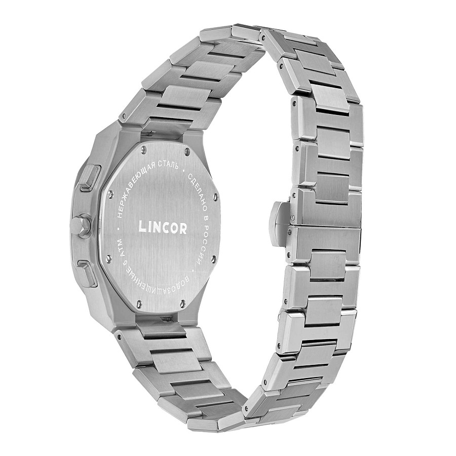 Часы Lincor Uni 4098B-2 — сталь металл, Россия
