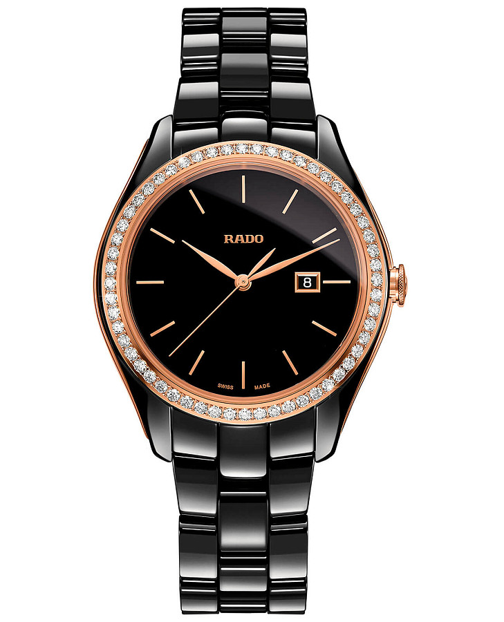 Часы Rado Hyperchrome Diamonds R32123152 — женские, черный