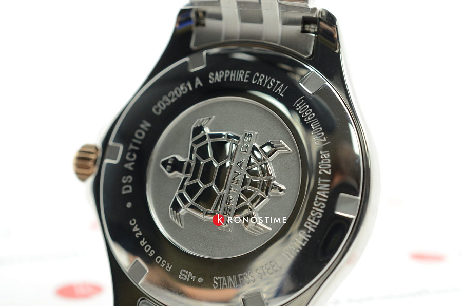 Часы Certina DS Action Lady Diamonds C032.051.22.126.00 — кварцевые, Швейцария, женские