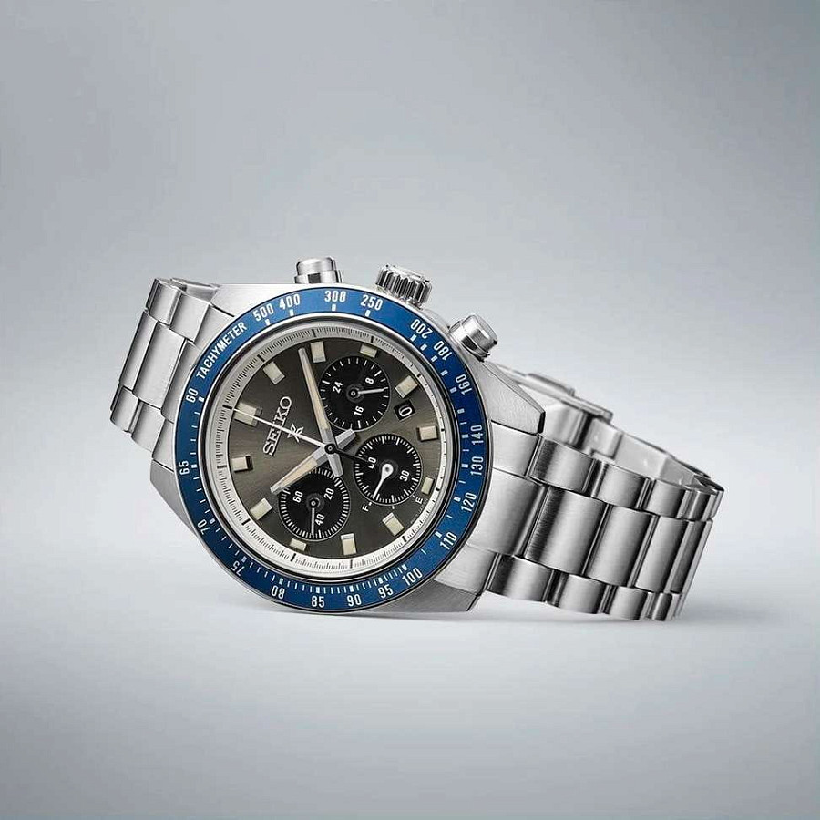 Часы Seiko Prospex Speedtimer SSC939P1 — синий, металл сталь