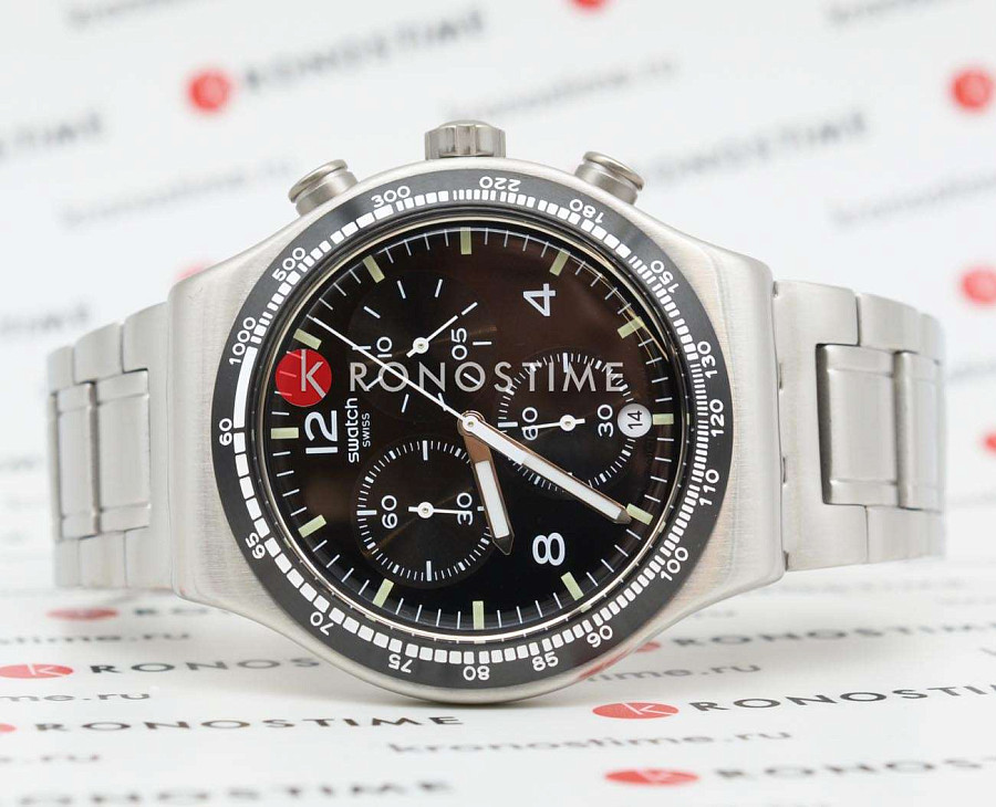 Часы Swatch I New Chrono YVS444GC — кварцевые, сталь металл