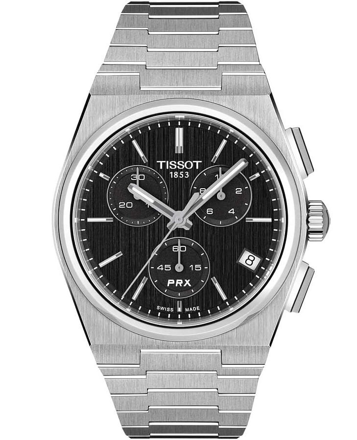 Часы Tissot PRX Automatic Chronograph 41 mm T137.417.11.051.00 — мужские, черный