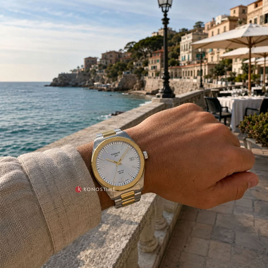 Часы Tissot PRC 100 Solar 39 mm T151.422.22.031.00 — металл сталь, нержавеющая сталь с pvd-покрытием