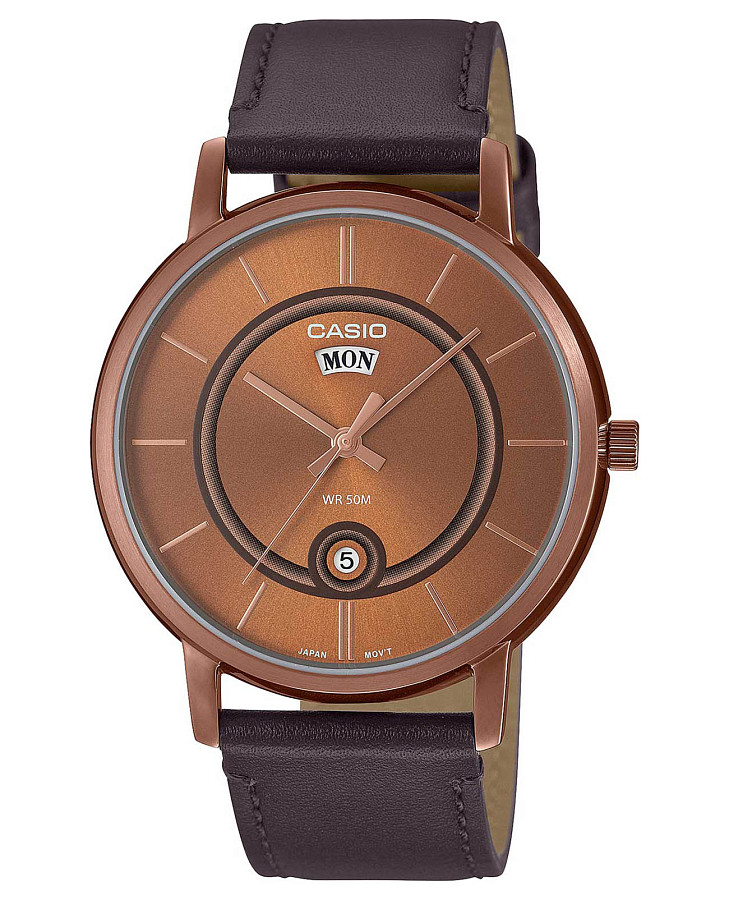 Часы Casio Collection MTP-B120RL-5A — мужские, коричневый