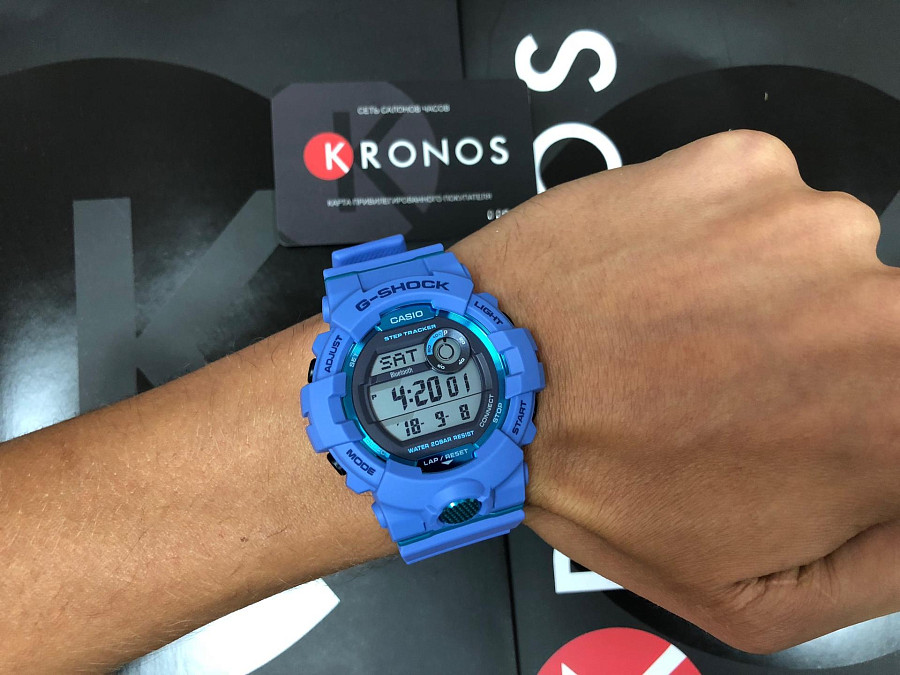 Часы Casio G-Shock GBD-800-2 — пластик, синий
