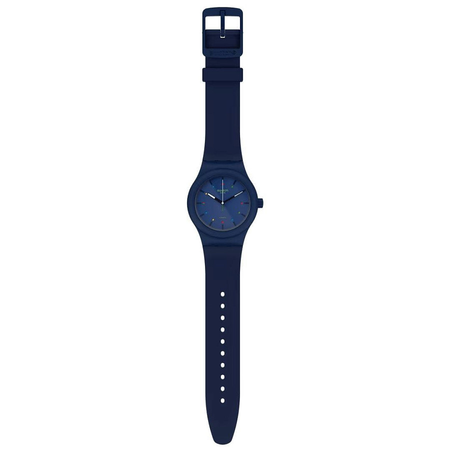 Часы Swatch Sistem51 Biosourced SO30N400 — мужские, синий