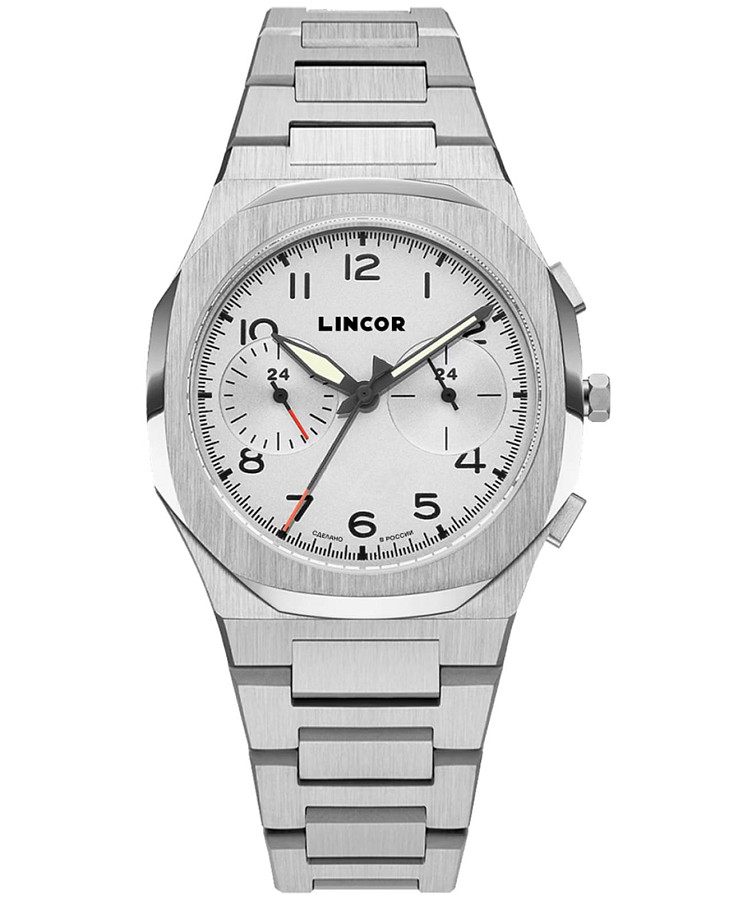 Часы Lincor Uni 4098B-2 — мужские, серебристый