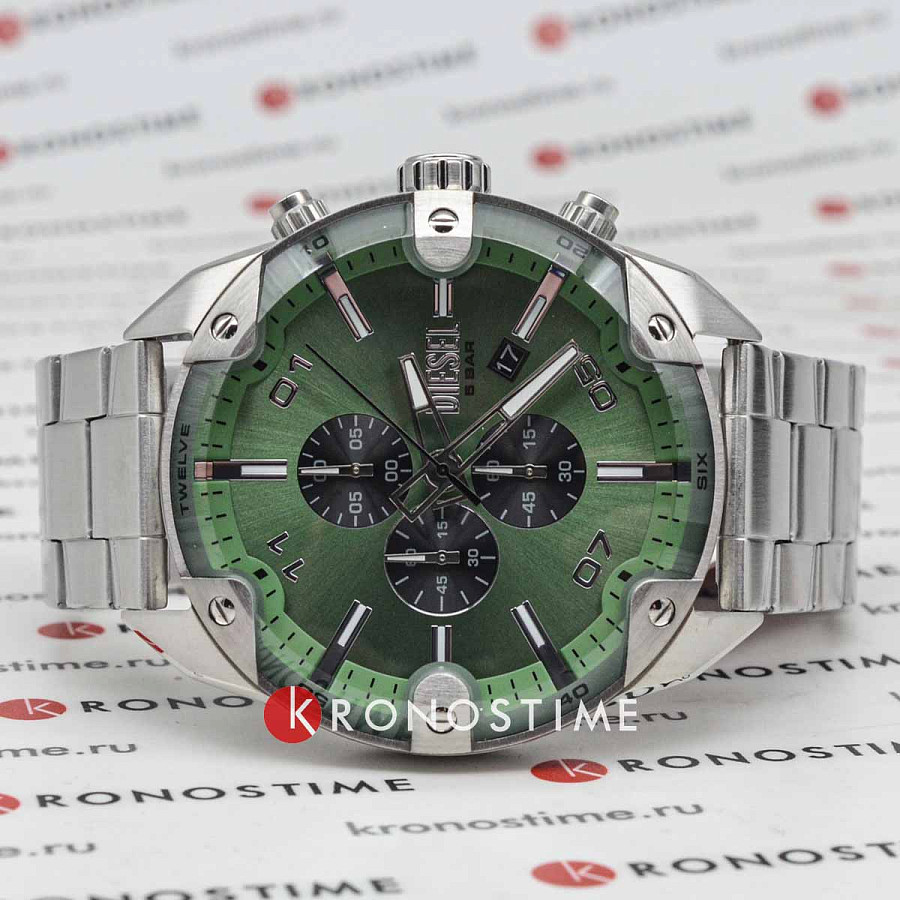 Часы Diesel Spiked DZ4712 — кварцевые, металл сталь