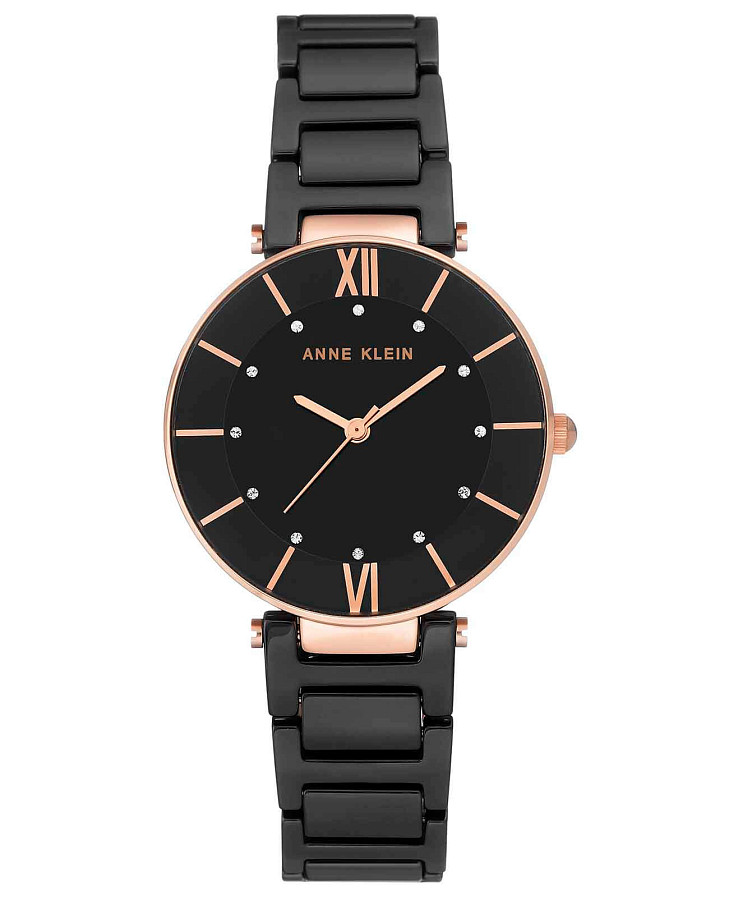 Часы Anne Klein Ceramics 3266BKRG — женские, черный