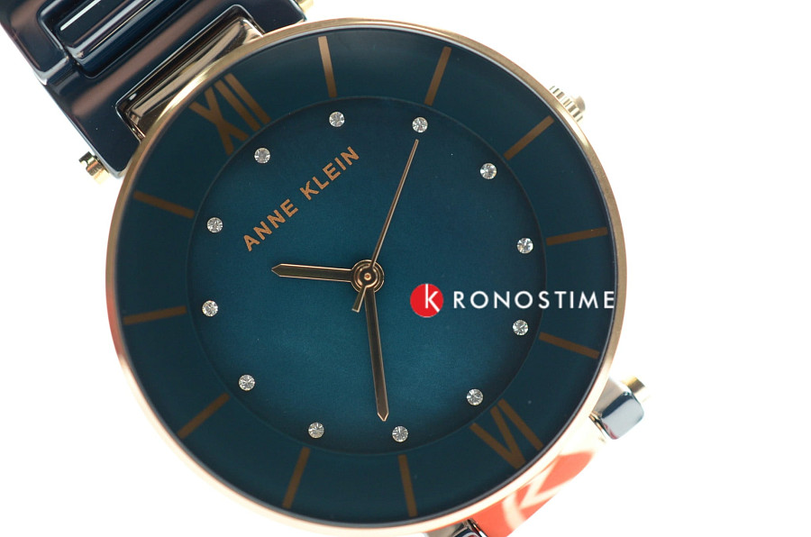 Часы Anne Klein Ceramics 3266NVRG — металл сталь, США