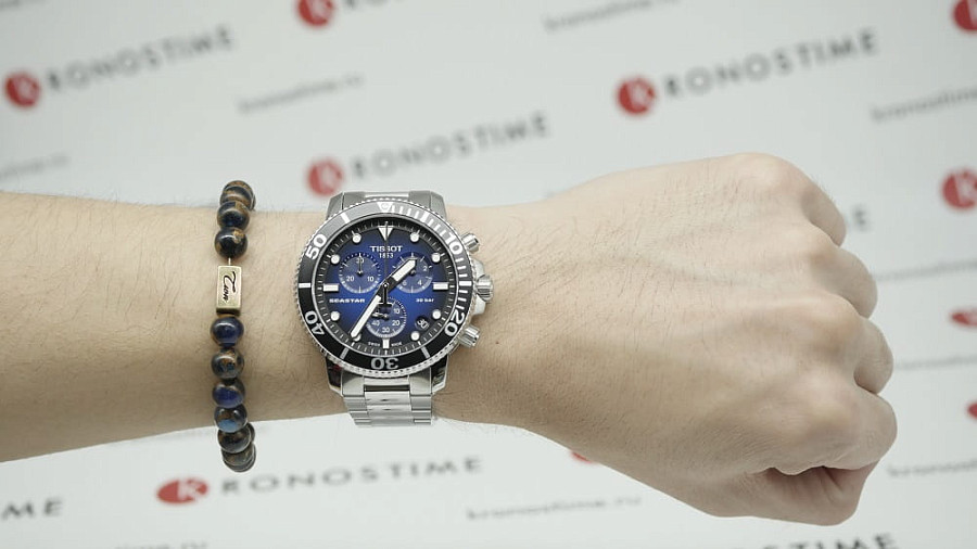 Часы Tissot Seastar 1000 Chronograph Special Edition T120.417.11.041.01 — мужские, нержавеющая сталь