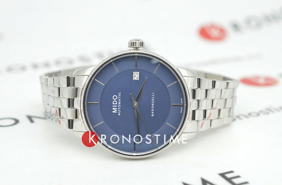 Часы Mido Baroncelli Signature M037.407.11.041.00 — механические, сталь металл