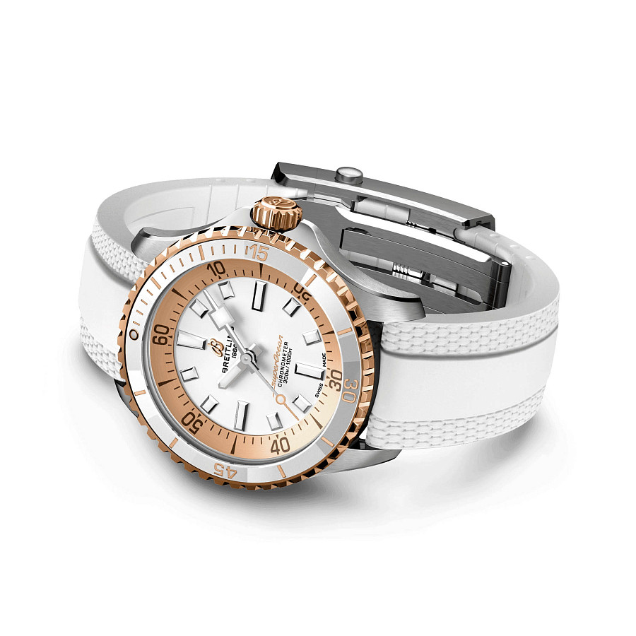 Часы Breitling Superocean Automatic 36 U173771A1A1S1 — сталь металл золото, Швейцария