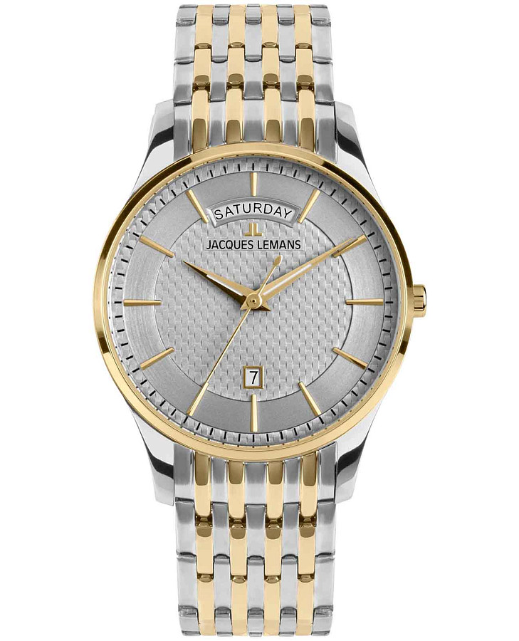 Часы Jacques Lemans London 1-2193J — мужские, серебристый