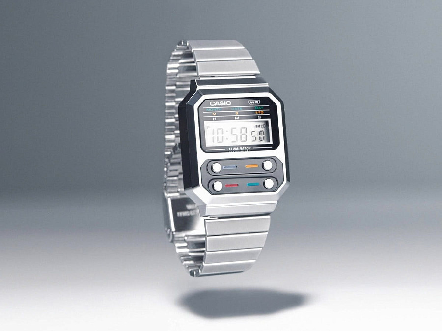 Часы Casio Vintage A100WE-1AEF — Япония, кварцевые