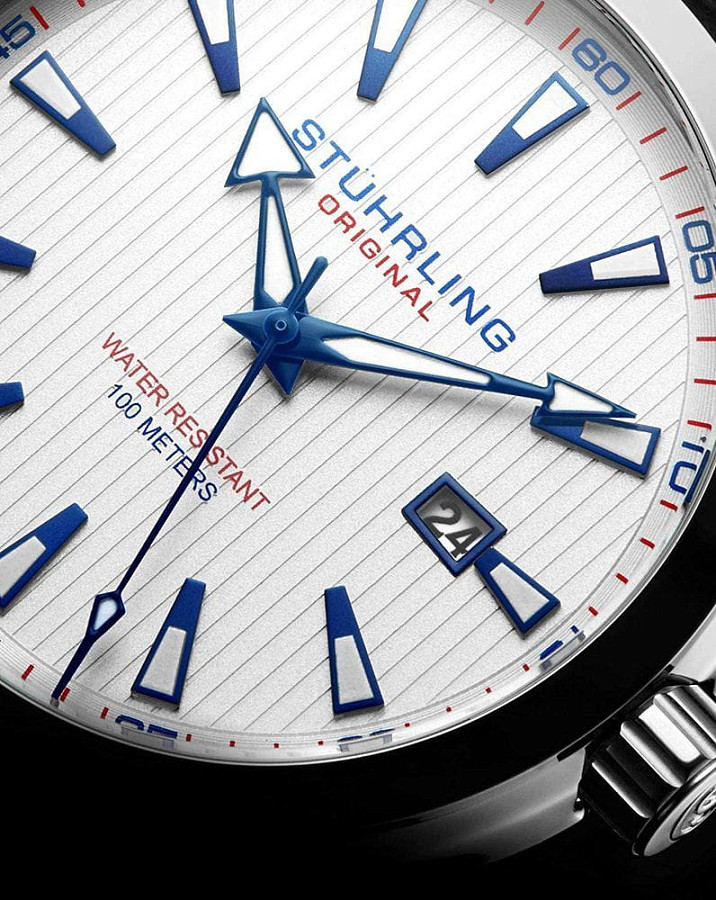 Часы Stuhrling Symphony 3953.3 — кварцевые, сталь металл