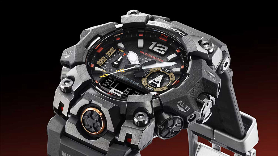 Часы Casio G-Shock GWG-B1000EC-1A — электронные, карбон металл сталь