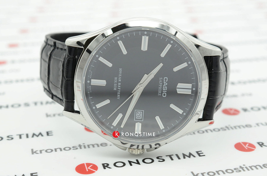 Часы Casio Collection MTS-100L-1A — кварцевые, Япония, мужские