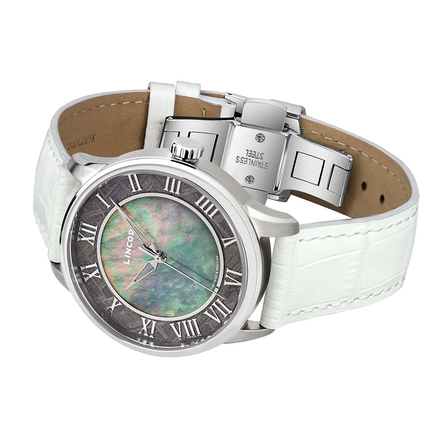 Часы Lincor Cosmos Метеорит 4097M-3 — механические, металл сталь