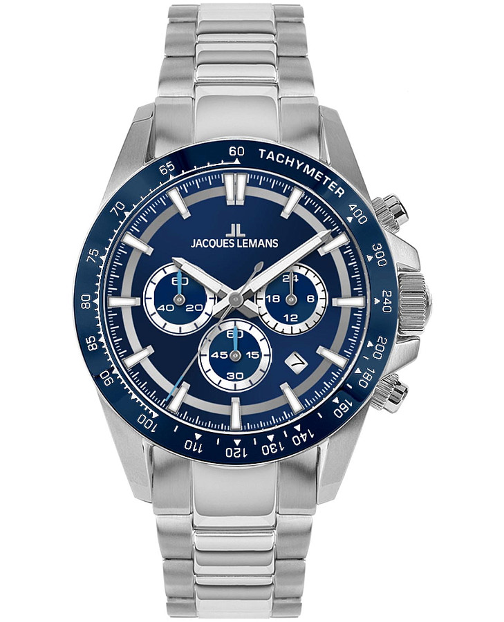Часы Jacques Lemans Liverpool Diver 1-2207C — мужские, синий