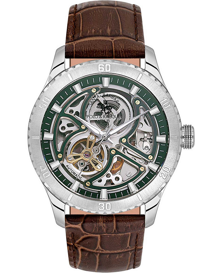 Часы Santa Barbara Polo & Racquet Club Luxury SB.1.10573-3 — мужские, зеленый