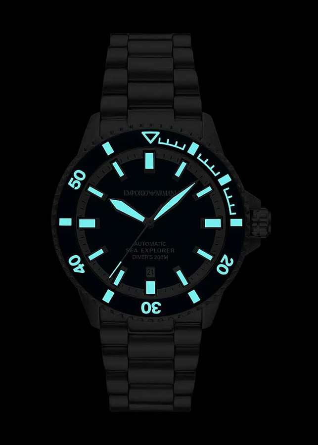 Часы Emporio Armani Sea Explorer AR60087 — синий, сталь металл