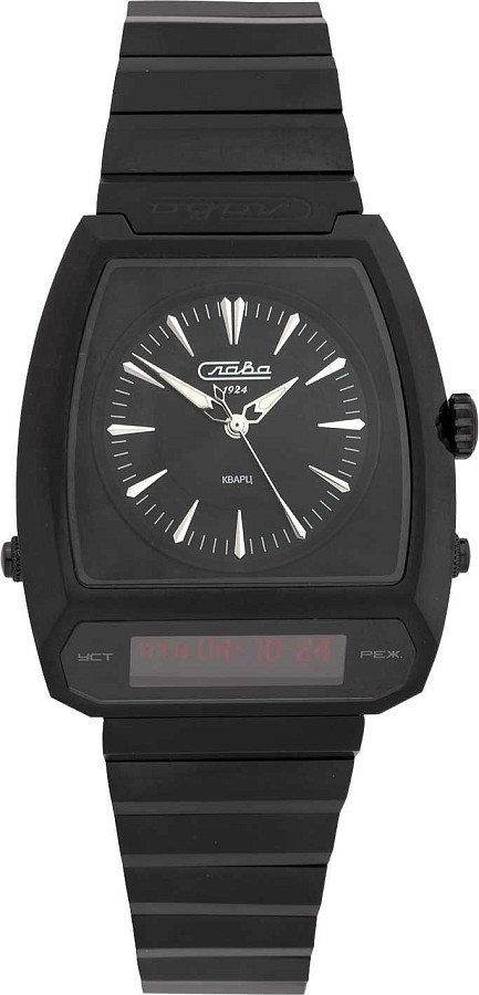 Часы Слава Погоня 9004737/100-GL32 — кварцевые, титан