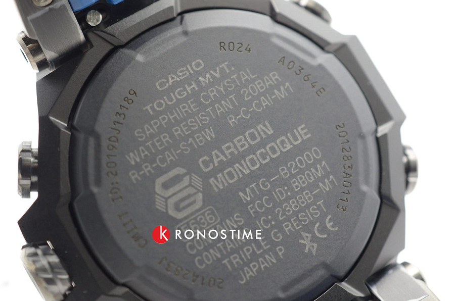 Часы Casio G-Shock Premium MTG-B2000B-1A2 (MTG-B2000B-1A2ER) — металл сталь, пластик
