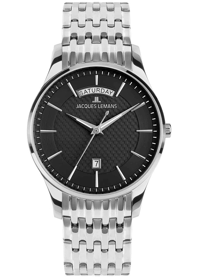 Часы Jacques Lemans London 1-2193F — мужские, черный