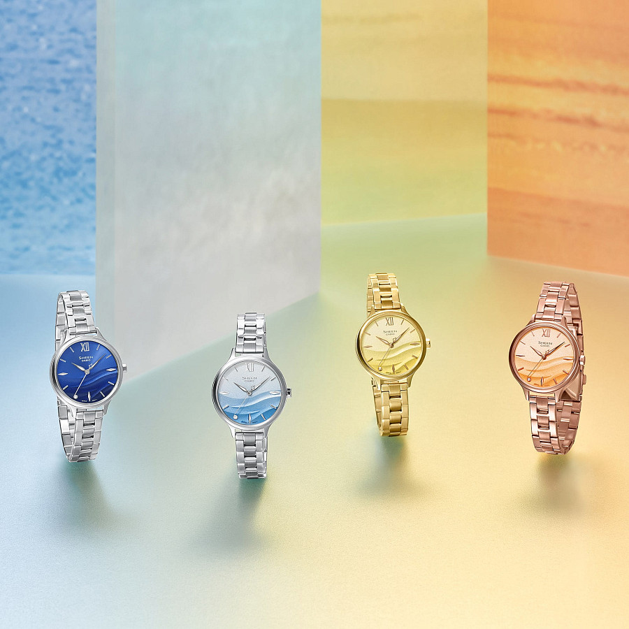 Часы Casio Sheen SHE-4550PG-4A — золотой, металл сталь