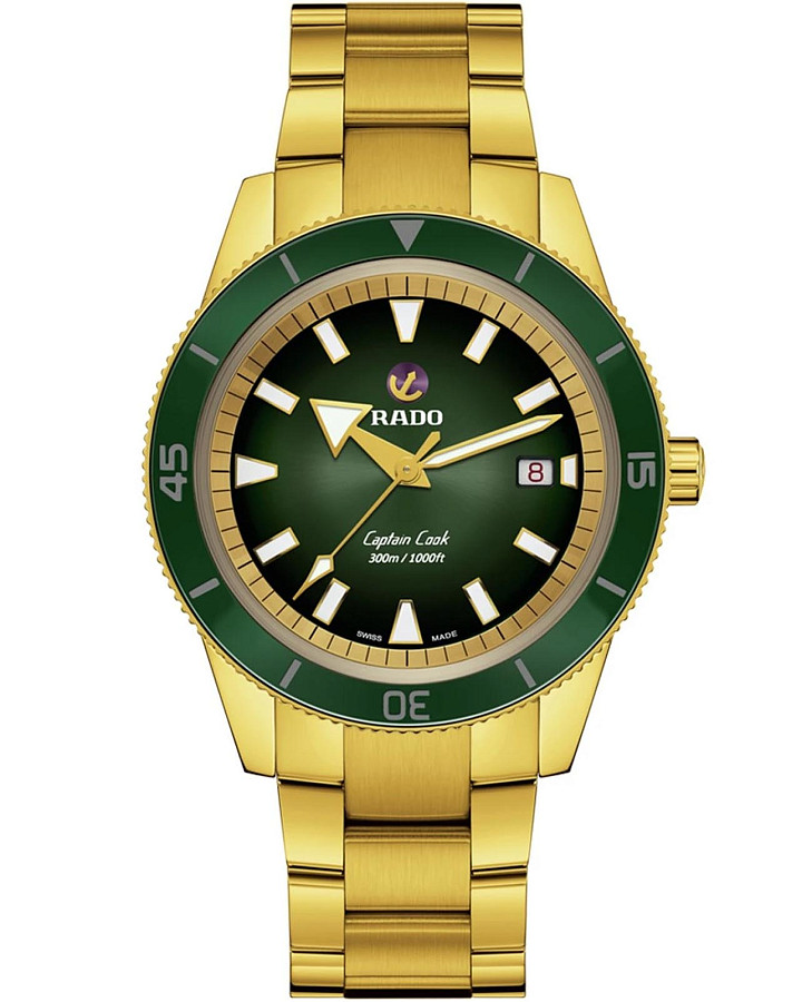 Часы Rado Captain Cook Automatic R32136318 — мужские, зеленый