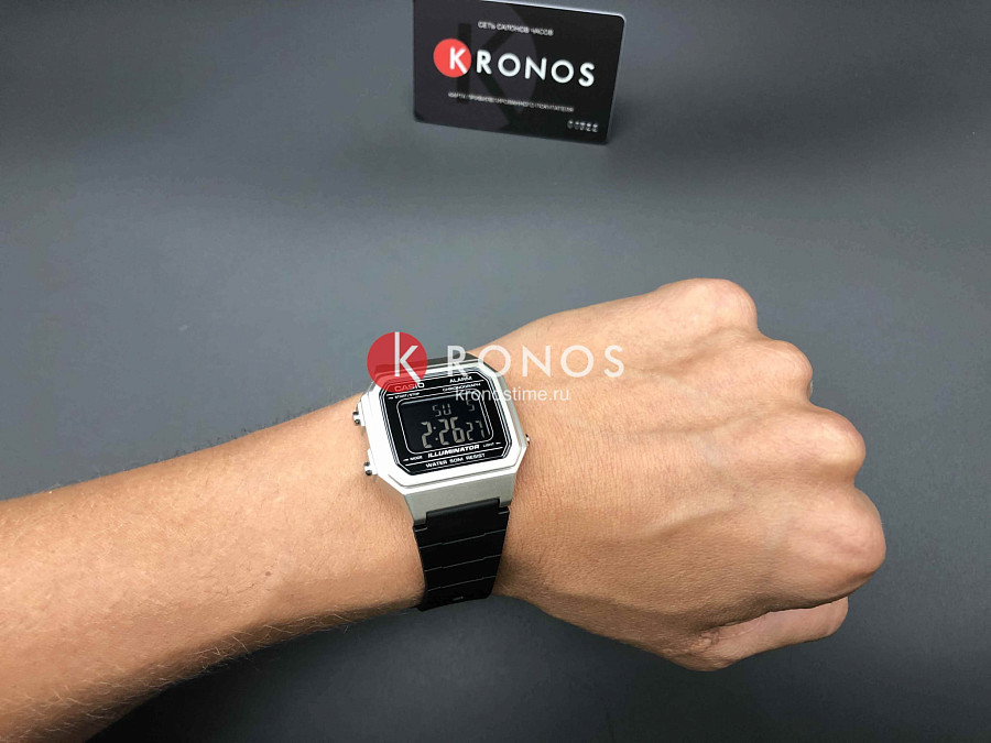 Часы Casio Standard Digital W-217HM-7BVEF (W-217HM-7B) — кварцевые, пластик