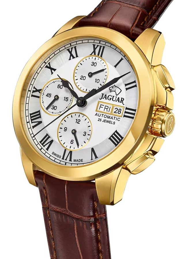 Часы Jaguar Le Chronographe J976/1 — механические, сталь металл