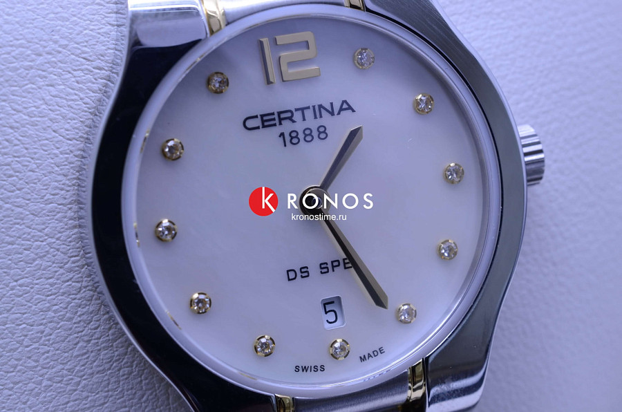 Часы Certina Lady Round C012.209.22.116.00 — перламутровый, металл сталь