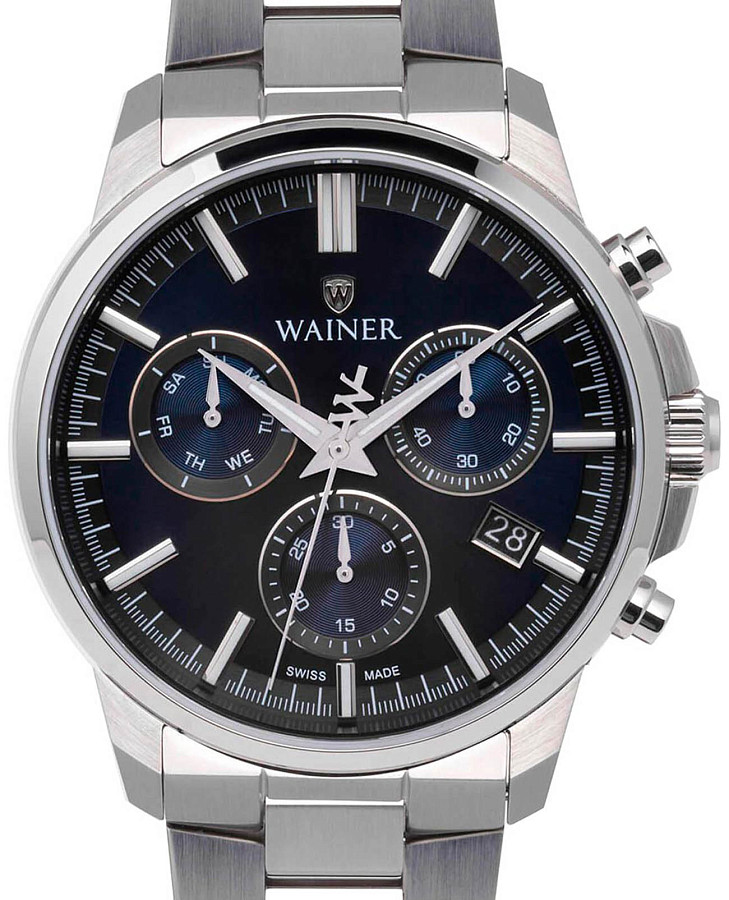 Часы Wainer Classic WA.16200-B — кварцевые, сталь